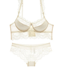 Load image into Gallery viewer, Ultra-thin Sexy Transparent Lace Bra Thin Underwear Comfortable Breathable Push Up Bra Set