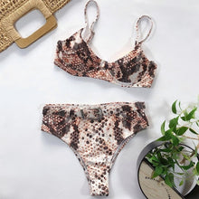 Load image into Gallery viewer, 2020 New Hot Sexy Women Underwear Set Push-Up Padded Bathing Suit Leopard Print Female Intimate Wire Free Lengerie ropa de playa