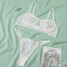 Load image into Gallery viewer, ADULOTY sexy bra set push up bra lingerie soft Mesh lace embroidered lightweight perspective underwear women bra and panty sets