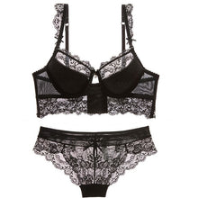 Load image into Gallery viewer, Ultra-thin Sexy Transparent Lace Bra Thin Underwear Comfortable Breathable Push Up Bra Set
