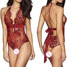 Load image into Gallery viewer, Lace Sex Costumes Transparent Lingerie Sexy Hot Erotic Underwear Women Backless Babydoll Nightdress Sexy Lingerie Sex Clothes
