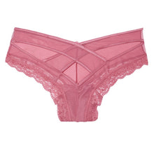 Load image into Gallery viewer, PINK Sexy Panties Women Lace Low Waist Solid Sexy Briefs Female Underwear Seamelss Female Hollow Out Panties Women Intimates
