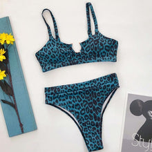 Load image into Gallery viewer, 2020 New Hot Sexy Women Underwear Set Push-Up Padded Bathing Suit Leopard Print Female Intimate Wire Free Lengerie ropa de playa
