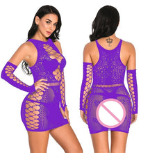 Load image into Gallery viewer, Sexy lingerie hot erotic Babydoll Teddy Nightwear Women Leotard Bodycon Dress plus size 3XL Sleepwear Underwear Stripper Costume
