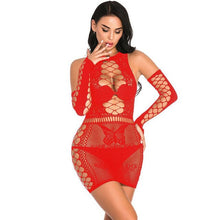 Load image into Gallery viewer, Sexy lingerie hot erotic Babydoll Teddy Nightwear Women Leotard Bodycon Dress plus size 3XL Sleepwear Underwear Stripper Costume
