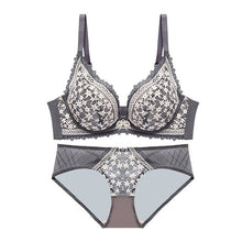 Load image into Gallery viewer, CINOON New Top Sexy Bra set Women's push up Lace Underwear Set Embroidery Jacquard Underwear Panties Deep V Gather Lingerie Set
