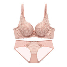 Load image into Gallery viewer, CINOON New Top Sexy Bra set Women's push up Lace Underwear Set Embroidery Jacquard Underwear Panties Deep V Gather Lingerie Set
